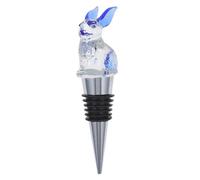 Angoily Tapón de Vino de Cristal con Diseño de Conejo Reutilizable y Hermético para Botellas de Vidrio Accesorio Decorativo para Fiestas y Conservación de Bebidas