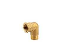 Ángulo de latón GARDENA con rosca interna y externa: codo con rosca de 26.5 mm (G 3/4 "), para cambiar la dirección de tuberías/mangueras (7283-20)