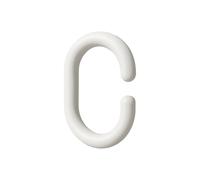 Anillas para cortinas de ducha oval. anilla baño oval 18 mm. blanca (