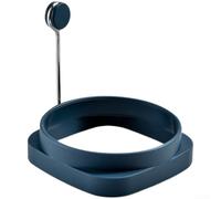 Anillo de silicona 304 de acero inoxidable para sartén de huevos, color | Redondo y cuadrado, versátil para panqueques de huevos, silicona resistente al calor, fácil de limpiar