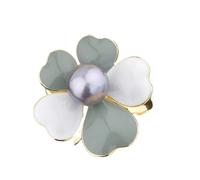 Anillos de Bufanda Anillo de bufanda seda, abrigo perlas multifuncional, botón esquina, hebilla Clip nudo cuadrado pequeño Para mujeres