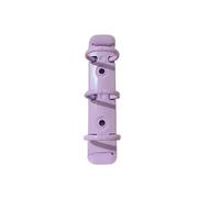 Anillos de carpeta A6, 15 Uds., Clip de encuadernación de papelería A8, hierro elástico en forma de O, Mini anillos de Metal de 3 agujeros de hojas sueltas for cuaderno(A8 Purple)