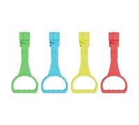 Anillos de dominadas para parque infantil - 4 piezas de anillos de dominadas Asistente para caminar para ejercicios de bebé, asas de escalada para bebés | Anillos de tracción para cuna, prácticos anil