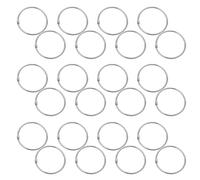 Anillos de Encuadernación de Acero Inoxidable Plata, Libro | Cierre Seguro de 3mm, Perfil Plano Pulido, Uso Modular para Notas y Fundas Fotográficas