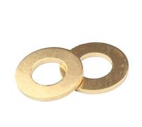 Anillos de sellado de arandela plana de latón Juego de arandelas de latón macizo M2-M24 Espesores múltiples 1-200 piezas(M12 x 24 x 1 (10pcs))