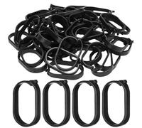 Anillos para cortinas de ducha, 100 unidades, cierre hermético, resistente | Cortinas de ducha con ganchos para exteriores, camping, hogar, hotel, patio, toldo, pérgola, cama, litera, techo, ventana