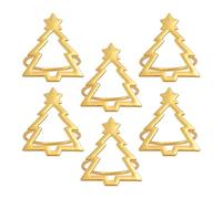 Anillos para servilletas de Navidad - 6 piezas de decoración de mesa de comedor árbol de Navidad | Sujetaservilletas festivas - Para Cena de , restaurante, reuniones familiares, almuerzo formal