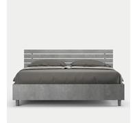 Ankel Nod - Cama moderna para cama de matrimonio, color gris, 160 x 190 cm