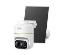 Anker eufy eufyCam C37 Cámara Vigilancia WiFi Exterior 4K Solar | Seguimiento por IA con giro e inclinación de 360°, detección de personas, mascotas y vehículos, panel solar, visión en color