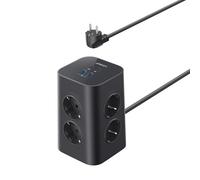 Anker Regleta de enchufes con protector contra subidas de tensión 12 en 1 con interruptor (13 A, 2990 W),carga rápida USB-C de 20 W, 8 tomas de CA,4 puertos USB,cable de 2 m para el trabajo y el hogar