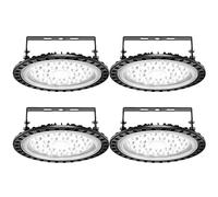 Ankishi - Lámpara de techo LED, 100 W, lote de 4,UFO High Bay Light,Iluminación UFO Industrial 6000 LM 6000 K, lámpara de garaje ultra luminosa IP65 impermeable, accesorio para almacén de fábrica