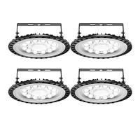 Ankishi - Lámpara de techo LED (50 W, lote de 4,UFO High Bay Light,Iluminación UFO Industrial 6000 lm, 6000 K, lámpara de garaje ultra luminosa IP65, impermeable, luminaria para almacén de fábrica