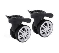 ANKROYU 1 Par De Ruedas Silenciosas De Doble Hilera, Rueda Universal De Plástico, Rueda Para Portaequipajes De Maleta, Ruedas De Repuesto Para Maletas Para Equipos De Acompañamiento Para Viajes Al Air