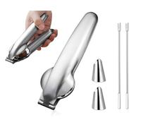 Anlising 2PCS Cortador de Castañas, Alicates Castañas, Corta Castañas, Pelador de Castañas, Pinzas para Castañas Multifuncional, Enviar Aguja de Cangrejo + Protector de Dedos, para Castañas, Nueces