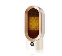 Anluomafuy Calefactor Eléctrico, Estufa Eléctrica Bajo Consumo 800W, Calentador Cerámico Silencioso, 2 Potencias Ajustables, Calentador Portátil Pequeño para Oficina, Hogar y Recámara