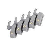 Annadue 10 Piezas de Luz LED para Bisagra de Armario, Iluminación Blanca Cálida con Sensor de Cocina, Luz de Puerta de Encendido y Apagado Automático para el Pasillo de la Despensa del Hogar (blanco