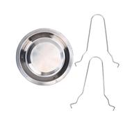 Annadue 2 Pack Bandeja para Asar Pollo de Acero Inoxidable para Parrilla | Asador vertical de aves de corral, parrilla para barbacoa al aire , compacto plegable, asado uniforme con calor, apto para