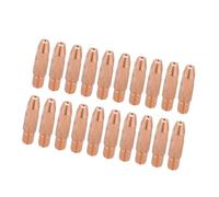 Annadue 20 Puntas de Contacto de Cobre M6 para Antorcha de Soldadura Binzel 24KD MIG/MAG, Cobre Rojo Resistente a la Corrosión, Consumibles de Soldadura con Punta de Contacto de 1,0 Mm, 20 Unidades