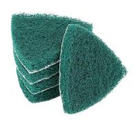 Annadue 5 Piezas Triángulo Grado 240 Almohadillas de Lijado para Máquinas | Gancho Autoadhesivo, Abrasivo de Grano 240, Desbarbado y Limpieza de Óxido, Almohadillas Triangulares de Nylon, Tamaño de