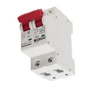 Annadue 63A DC 1000V 2P Interruptor de Circuito para Sistemas Solares | Montaje en Riel DIN, Capacidad de Rotura 6000A, Carcasa PA66, Extintor de Magnético, Diseño Modular