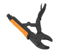 Annadue Alicates de Bloqueo de Acero Al Carbono, Llave Ajustable de Mandíbula Curva, Dispositivo de Sujeción para Carpintería, Antideslizante Ergonómico Resistente (10 pulgadas)