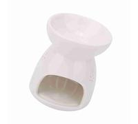 Annadue Calentador de Velas de Aromaterapia de Cerámica, Lámpara de Fragancia Nocturna con Llama Ajustable, Estufa de Horno de Aceite Esencial, Derretidor de Incienso de Vela para el Dormitorio del