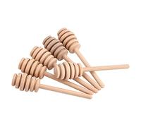 Annadue Cucharón de Miel de Madera, 50 Piezas de Palitos para Agitar de Madera, Varilla Dispensadora de Tarro de Mermelada Doméstica de 8 Cm, Cucharón de Miel de para Recoger Agitación, Mini Palitos