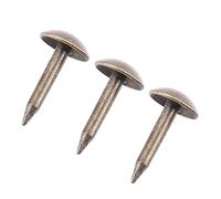 Annadue Grapas de Hierro Gruesas para muebles: 100 Piezas de Sujetadores de Clavos de 6x12 Mm, Grapas Resistentes para Decoración de Tambor de sofá de Puerta de Madera, de Unión Resistentes y (6*12MM)