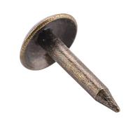 Annadue Grapas de Hierro Gruesas, Sujetadores de Clavos para Muebles, Tambor, Puerta de Madera, 100 Piezas (6 * 12MM)