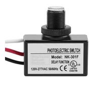 Annadue Interruptor Fotoeléctrico de Encendido/apagado Automático con Control de Sensor de Luz 120-277VAC para Accesorios de Iluminación, Interruptor de Sensor de Atardecer a Amanecer
