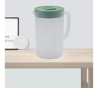 Annadue Jarra de Plástico con Tapa, Jarra de Agua Fría Resistente a Altas Temperaturas de Gran Capacidad para té de Jugo (GREEN #12)
