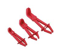 Annadue Juego de Herramientas de Abrazadera de Manguera Flexible de Plástico de 3 Piezas, Kit de Alicates de Abrazaderas de Línea de Agua de de Freno - Aislado No Conductor, Agarre Ergonómico,