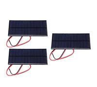 Annadue Módulo de Energía de Celda de Panel Solar de 3 Piezas 6 V 1 W,