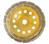 Annadue Muela Abrasiva de Copa de Diamante, Muelas Abrasivas de Hormigón de Doble Hilera para Mármol de Piedra de Granito, Disco de Amoladora Angular para Preparación de Superficies (180 mm)