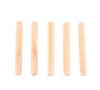 Annadue Pasadores de Madera M6, 50 Piezas, Varillas Redondas Estriadas para Ensamblaje de Cajones de Gabinete, Varillas de Madera Maciza de 30 Mm para Reparación de Juntas de Muebles (M6*50(50PCS))
