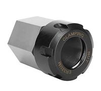 Annadue Portabrocas de Vástago Cuadrado, Bloque de Pinza Hexagonal de ER-32, Orificio Pasante para Máquina Herramienta de Grabado de Torno CNC