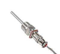 Annadue Sensor de Temperatura RTD PT100 1/2 Pulgada NPT Cable de 2 Metros | Chip de resistencia de alta precisión, base roscada de acero inoxidable, monitoreo de temperatura industrial, detección de