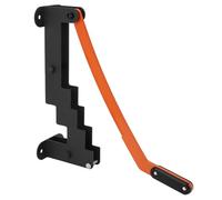 Annadue Soporte de Pared para Partir Leña, Cortador de Troncos de Acero Al | Herramienta para partir madera, preparación de leña para acampar, galleta de troncos con acción de palanca, acero al