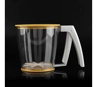 Annadue Tamiz de Harina de Taza de Mano, Colador de Malla con Tapa, Tamiz de Harina para Hornear para Herramientas de Suministros para Hornear