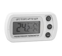 Annadue Termómetro Digital Impermeable para Refrigerador, Termómetro para Frigorífico y Congelador -20 ℃ ~ 50 ℃, Digital Blanco para Cocina y Hogar