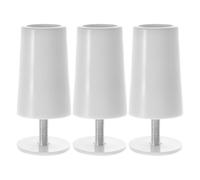 Anneome 3 Piezas Topes de Persianas Cierres para Contraventanas Blanco Plástico y Aleación de Aluminio, Instalación Fácil, Larga Vida, Accesorios para Persianas Enrollables y Cortinas