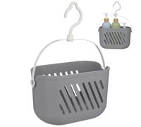 Anneome Organizador de Almacenamiento Cesta Ducha Colgante de Plástico PP | Gancho Giratorio, y Drenaje Rápido, Cocina y Baño, para Utensilios y Artículos