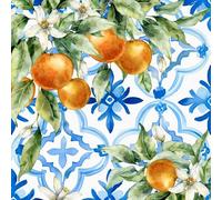 Anniversary House Tiflair - Servilletas de 3 capas, 33 x 33 cm, 20 unidades, para decoración de mesa y decoupage, fiestas, frutas, tema mediterráneo, PJ344097