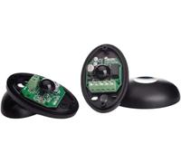 Annlpoy Par de Sensores de Fotocélula,Kit universal de fotocélula infrarroja 12 / 24v AC - DC, sensor de Seguridad con filtro solar,para automatización de puertas y garajes