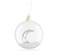 Swarovski Bola de cristal Annual Edition 2025 – 2200 cristales, luna interior, 158 facetas – Blanco