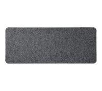 ANRO Felpudo antideslizante para zapatos, rascador de zapatos, alfombra recoge-suciedad para interior, felpudo delgado, alfombra con goteo para entrada, color gris liso, 30 x 60 cm