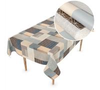 ANRO Mantel de hule lavable Mantel de hule Mantel de plástico Se vende por metro rectangular redondo ovalado Mirka 160 x 120 cm