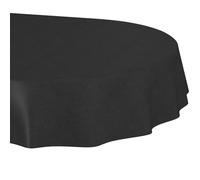 ANRO Mantel Lavable, Aspecto de Lino, Ovalado, 180 x 140 cm, para jardín, Interior y Exterior, Impermeable, repele la Suciedad, fácil de Limpiar, Borde Cortado