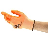 Ansell ActivArmr 97-012 Guantes de Trabajo de Seguridad, Protección Mecánica, Talla 8 (M), Naranja (12 Pares)