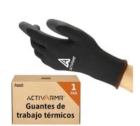Ansell ActivArmr 97-631, Guantes de Trabajo Térmicos con Revestimiento de PVC, Interior Acrílico Aislante para Invierno, Negros, Protección Anticorte Uso Industrial, 2XL